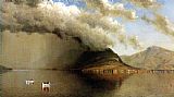 Storm Canvas Paintings - A Sudden Storm, Lake George